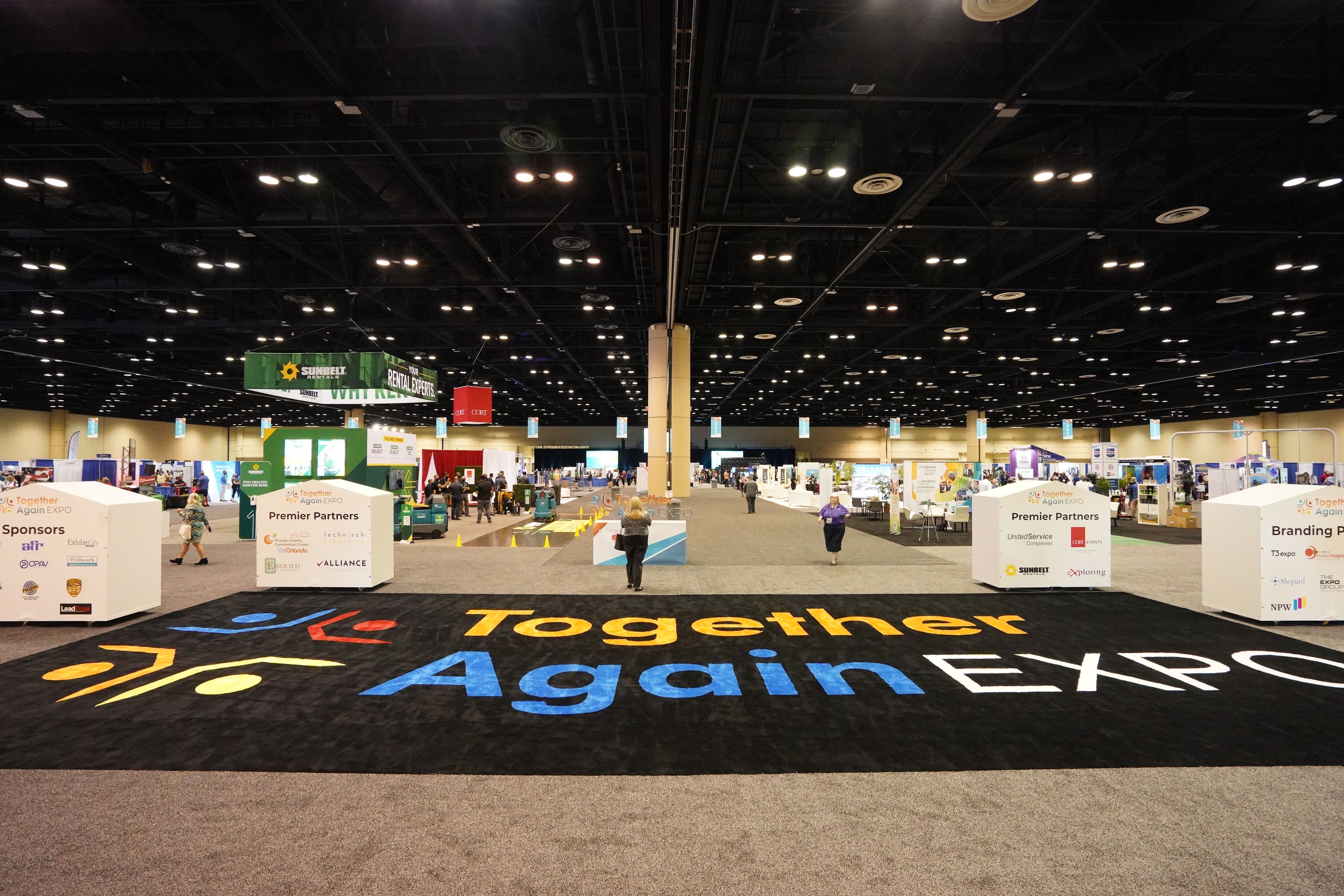 Together Again Expo Orlando Orange County Convention Center Brumark Logo Carpet